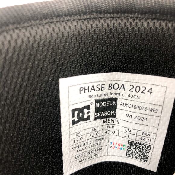 DC Men's Phase BOA Snowboard Boots Size 13 Wheat Tan Mid Calf NIB - Picture 13 of 13